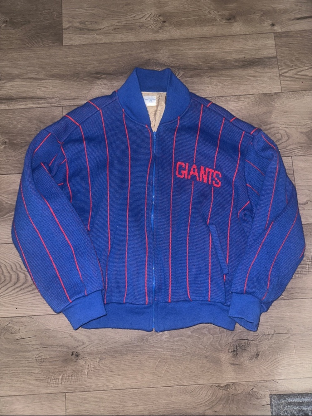 NFL Blue and Red Giants Zip-Up Jacket